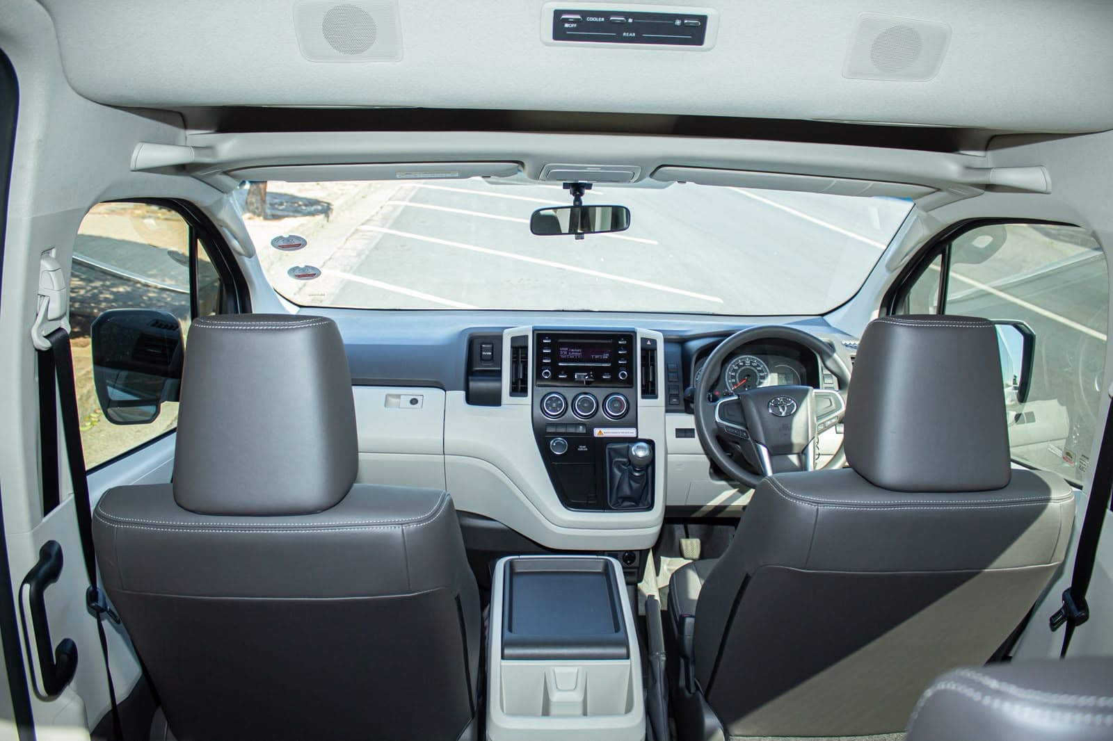 Mutsinda Shuttles Toyota Quantum shuttle vehicle dashboard — modern fleet for airport transfers in Pretoria and Centurion